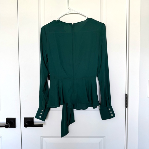 Forever 21 Tie-Front Green Blouse - Picture 5 of 5